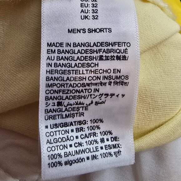 Amazon Essentials Men's Classic-Fit 9" Short - Light Yellow - Picture 6 of 7